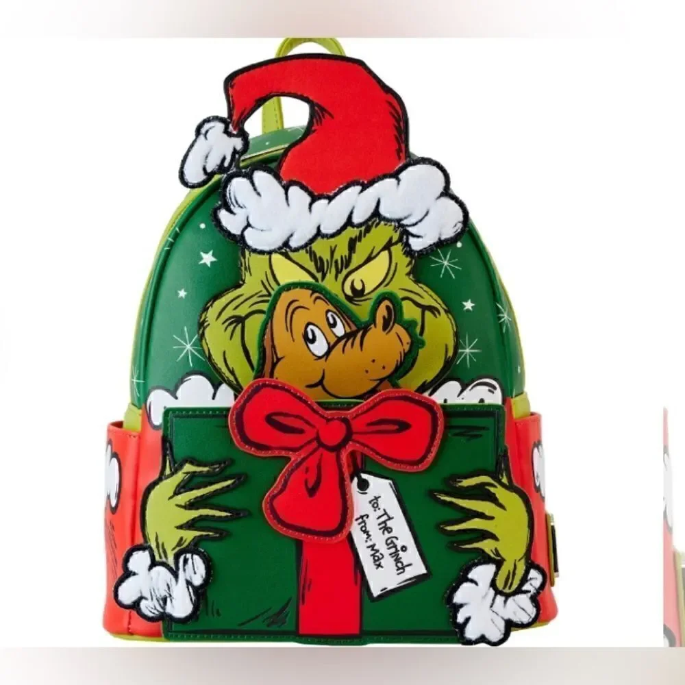 🎄🎄Loungefly Dr Seuss Grinch Santa Cosplay Mini Backpack
